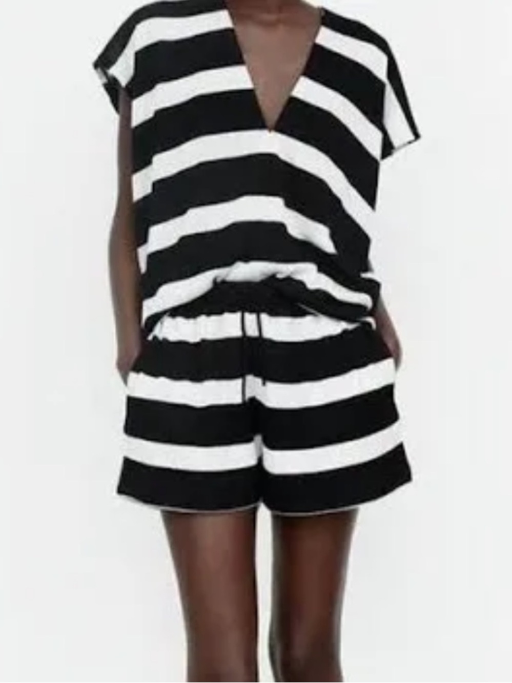 Zara viscose set M shorts and top